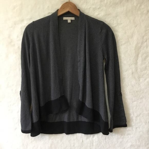 Banana Republic Gray Striped Open Cardigan - Picture 11 of 12